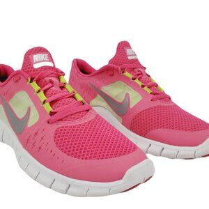 Nike Free Run 3 Kids (Size 6Y) Pink & Green Sneakers
